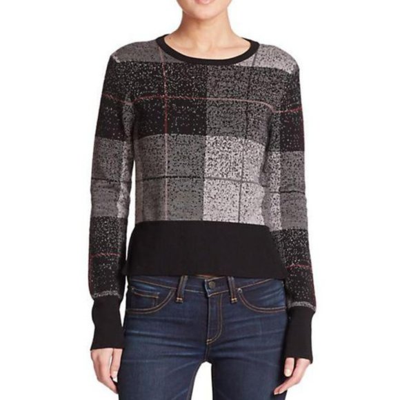Rag & Bone Tegan Plaid Merino Wool Sweater - Picture 2 of 10
